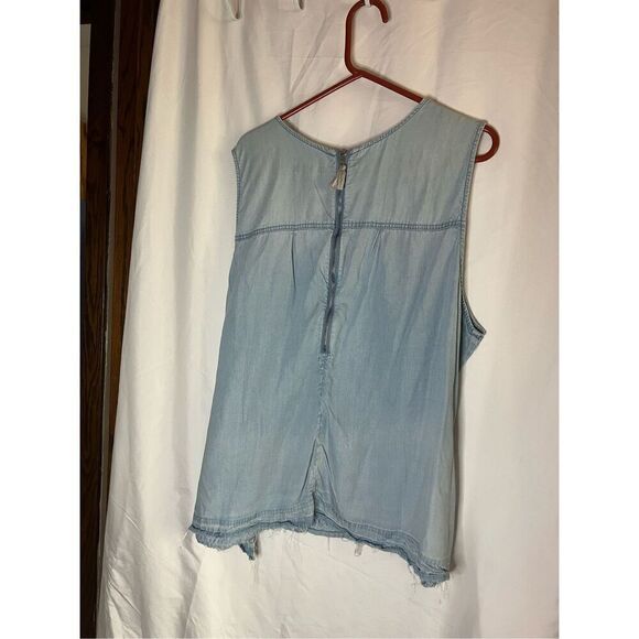 Lane Bryant Light Blue Tank Top Woman’s Size 26 - Picture 6 of 7